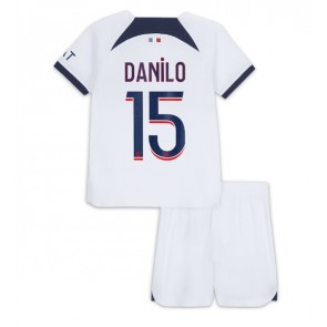 Paris Saint-Germain Danilo Pereira #15 Gostujuci Dres za Dječji 2023-24 Kratak Rukavima (+ kratke hlače)